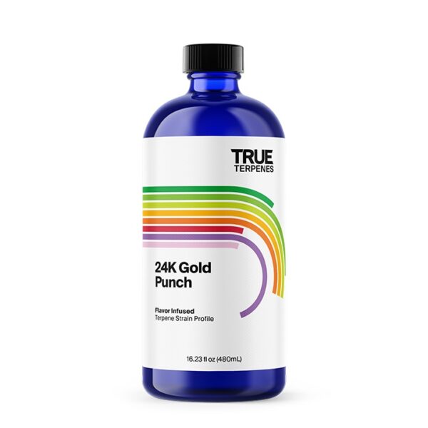 True Terpenes 24K Gold Flavor Infused terpenes bottle - new look